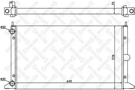 Радиатор системы охлаждения STELLOX 10-25243-SX