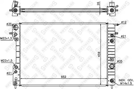 Радиатор системы охлаждения STELLOX 10-25247-SX