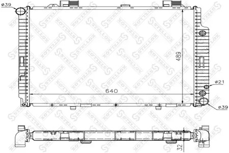 радиатор системы охлаждения STELLOX 10-25261-SX