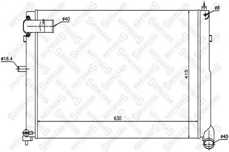 радиатор системы охлаждения STELLOX 10-25263-SX