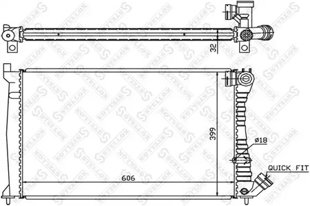 радиатор системы охлаждения STELLOX 10-25276-SX