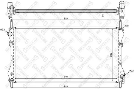 Радиатор системы охлаждения STELLOX 10-25375-SX