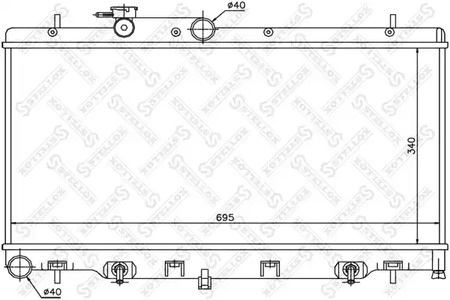 10-25429-SX STELLOX Радиатор охлаждения двигателя