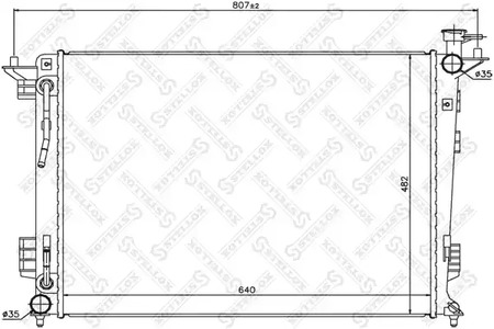 10-25465-SX STELLOX Радиатор системы охлаждения