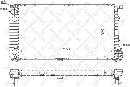 Радиатор системы охлаждения STELLOX 10-25568-SX