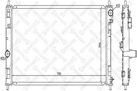 Радиатор системы охлаждения STELLOX 10-25631-SX