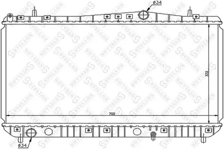 радиатор системы охлаждения STELLOX 10-25688-SX