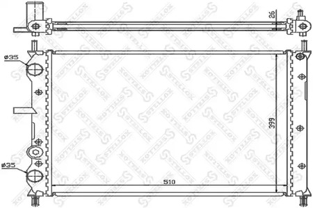 10-25738-SX STELLOX Радиатор охлаждения двигателя