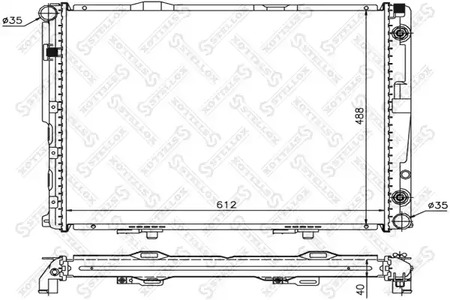 радиатор системы охлаждения STELLOX 10-25903-SX