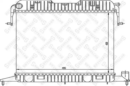 радиатор системы охлаждения STELLOX 10-26006-SX