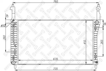 радиатор системы охлаждения STELLOX 10-26059-SX