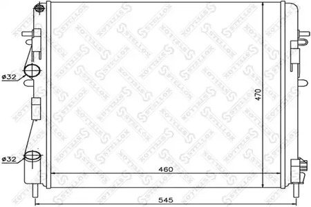 радиатор системы охлаждения STELLOX 10-26172-SX