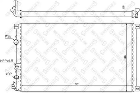 радиатор системы охлаждения STELLOX 10-26179-SX