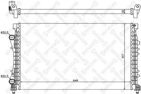 радиатор системы охлаждения STELLOX 10-26180-SX
