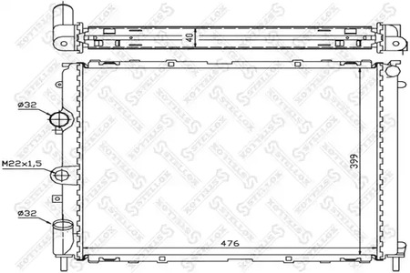 радиатор системы охлаждения STELLOX 10-26189-SX