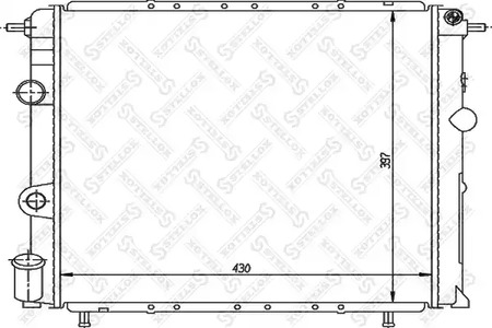 10-26200-SX STELLOX радиатор системы охлаждения