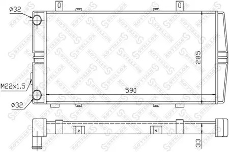 радиатор системы охлаждения STELLOX 10-26240-SX