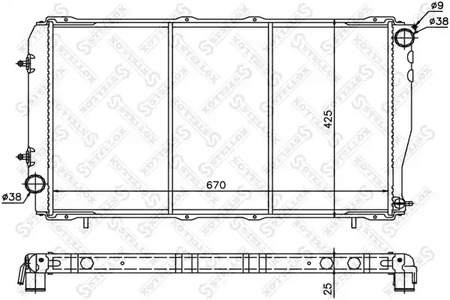 радиатор системы охлаждения STELLOX 10-26242-SX