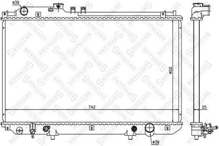 радиатор системы охлаждения STELLOX 10-26316-SX