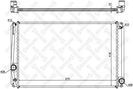 Радиатор системы охлаждения STELLOX 10-26325-SX