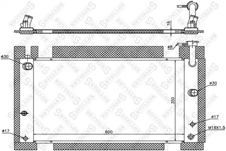 радиатор системы охлаждения STELLOX 10-26333-SX