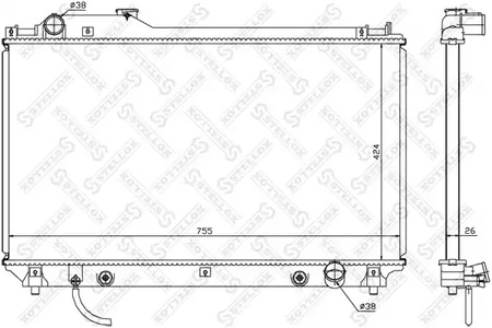 радиатор системы охлаждения STELLOX 10-26378-SX