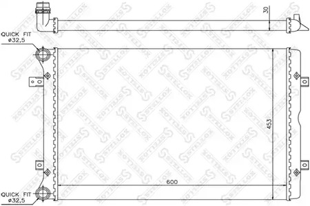 Радиатор системы охлаждения STELLOX 10-26403-SX