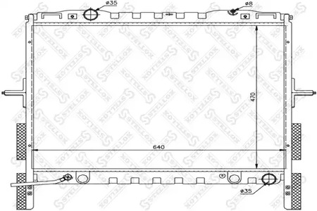 Радиатор системы охлаждения STELLOX 10-26495-SX