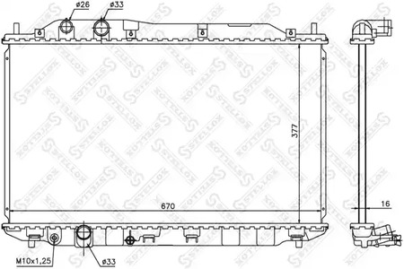 10-26681-SX STELLOX радиатор системы охлаждения