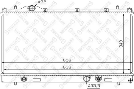 Радиатор системы охлаждения STELLOX 10-26742-SX