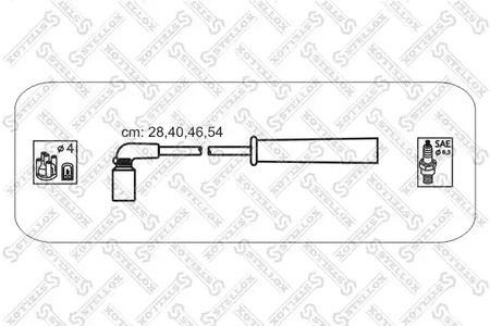 10-30044-SX STELLOX Комплект проводов зажигания