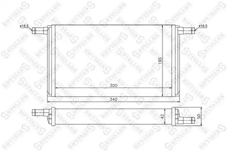 10-35064-SX STELLOX радиатор печки