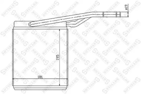 10-35069-SX STELLOX радиатор печки