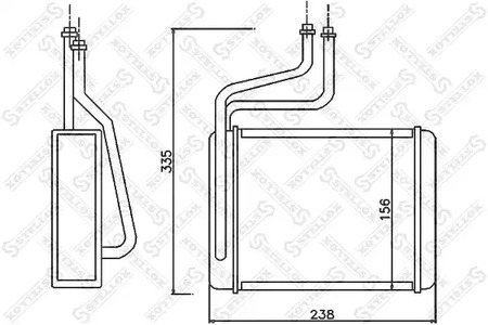 радиатор печки STELLOX 10-35070-SX