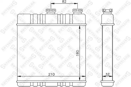 10-35071-SX STELLOX Радиатор отопителя