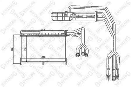 10-35073-SX STELLOX радиатор печки