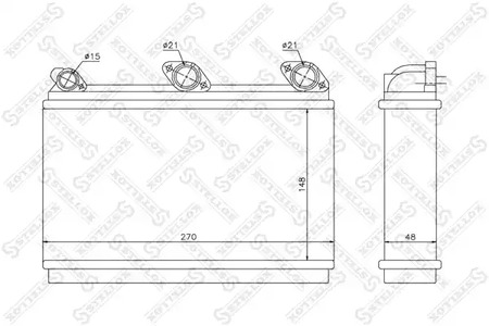 10-35080-SX STELLOX радиатор печки