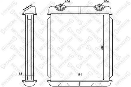 радиатор печки STELLOX 10-35085-SX