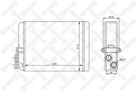 10-35087-SX STELLOX Радиатор отопителя