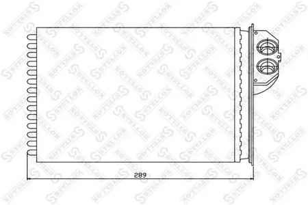 Радиатор отопителя STELLOX 10-35091-SX