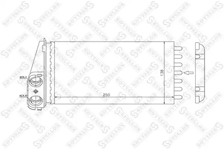 10-35096-SX STELLOX радиатор печки