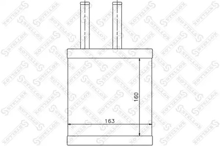 10-35106-SX STELLOX Радиатор отопителя