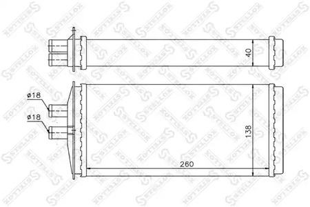 радиатор печки STELLOX 10-35109-SX