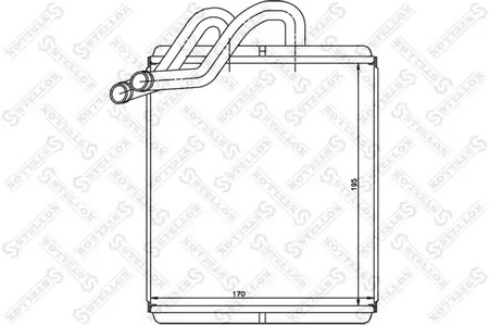 радиатор печки STELLOX 10-35110-SX