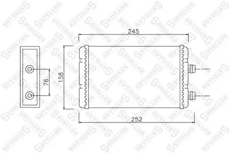 10-35118-SX STELLOX Радиатор отопителя