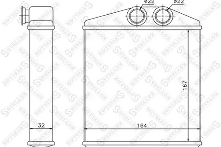 радиатор печки STELLOX 10-35121-SX