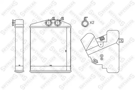 радиатор печки STELLOX 10-35122-SX