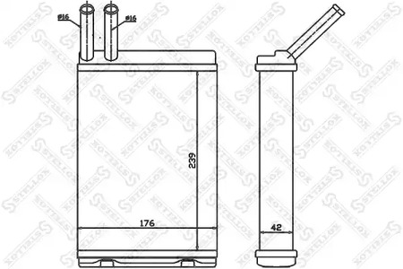 радиатор печки STELLOX 10-35129-SX