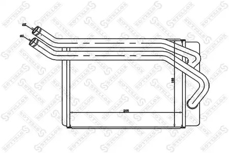 10-35131-SX STELLOX радиатор печки