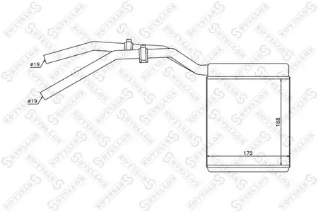 Радиатор печки STELLOX 10-35137-SX